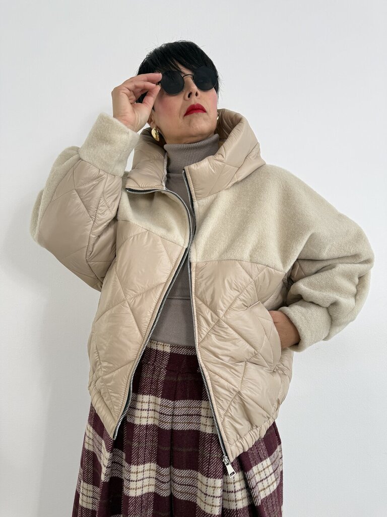 Bomber Wow trapunto - Avorio 