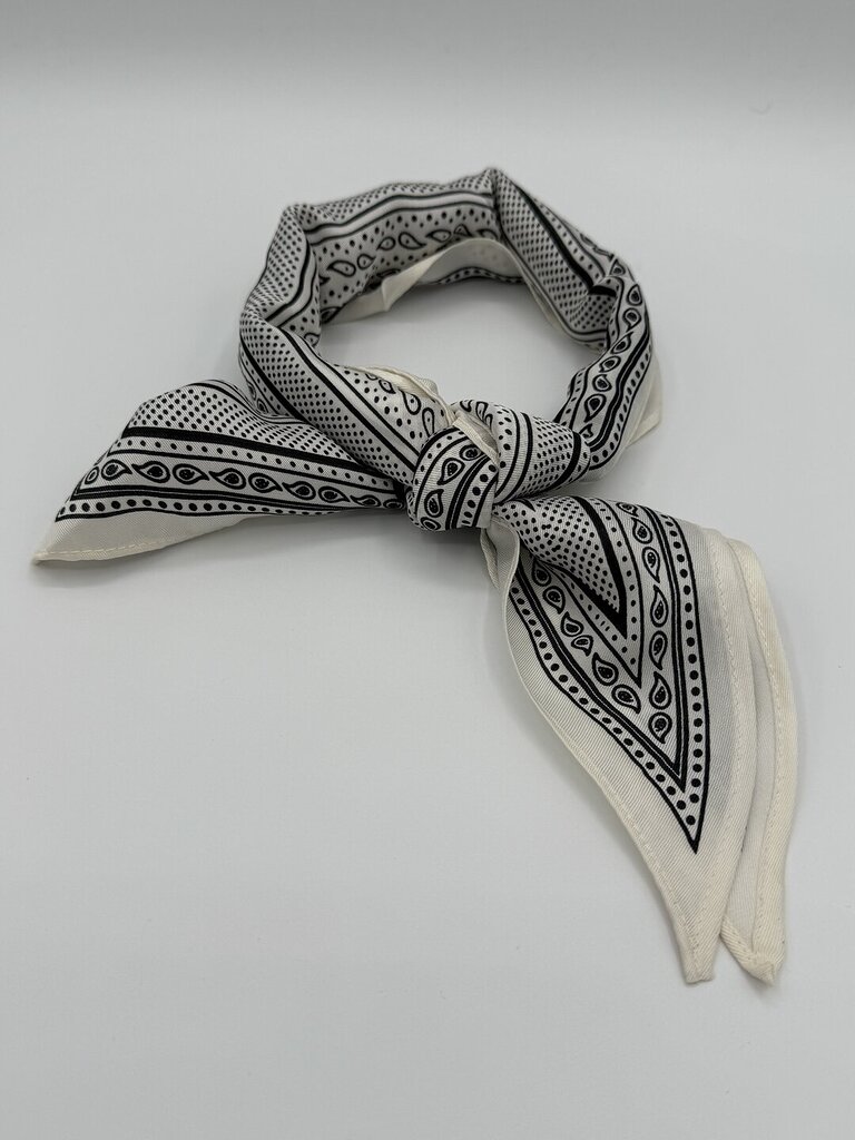 Foulard satin - panna 