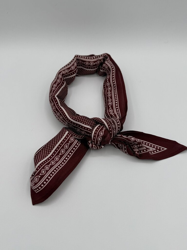 Foulard satin - Bordeaux 