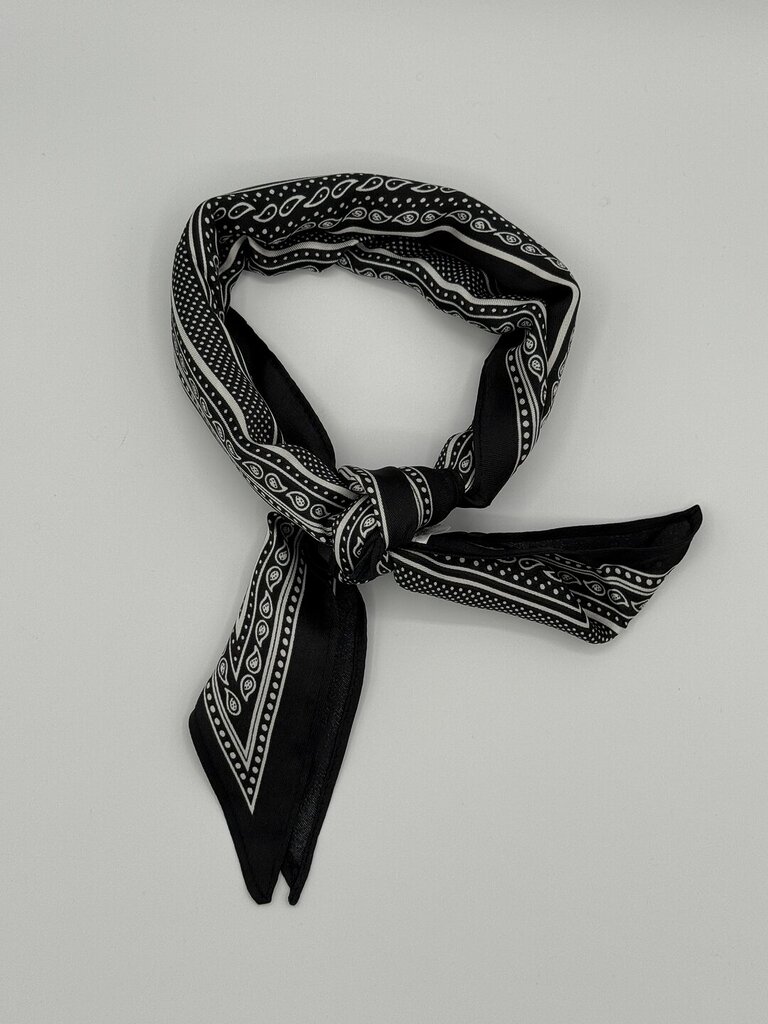 Foulard satin - Nero 