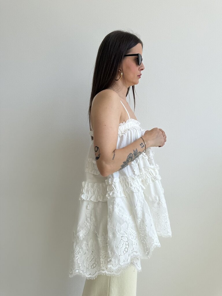 Top canotta Delizia White 