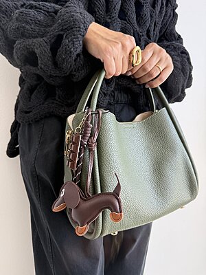 Bag martellato VERDE BASSOTTO