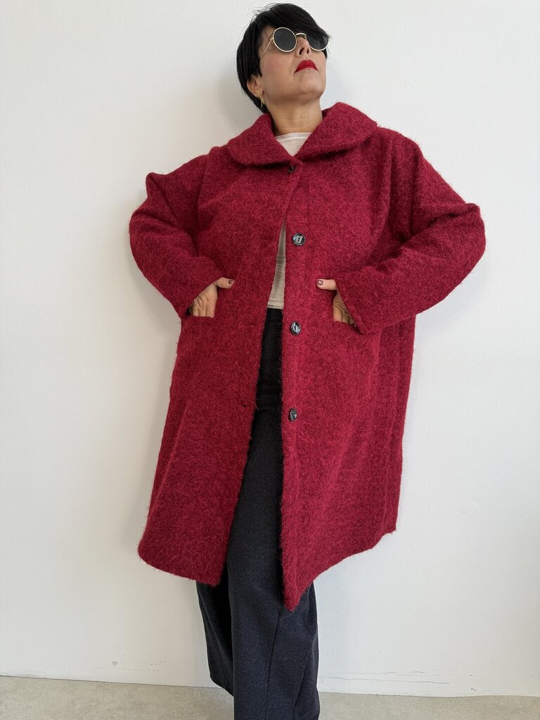 Cappotto colletto Letizia - Rosso 