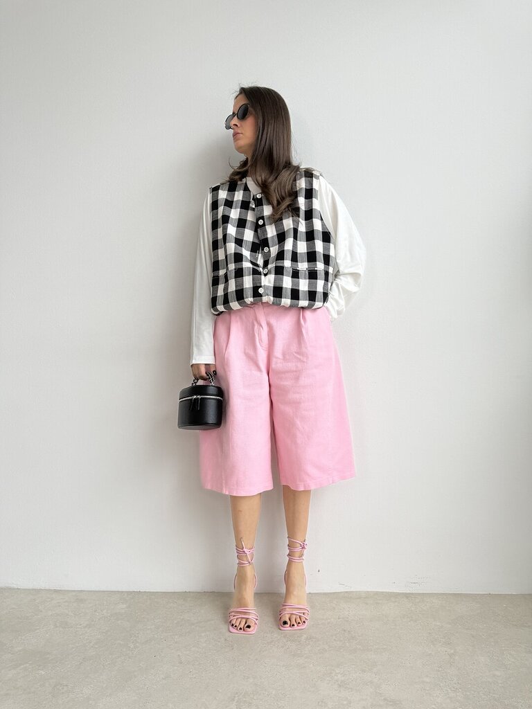 Set Bermuda Maya denim - Rosa bubble 