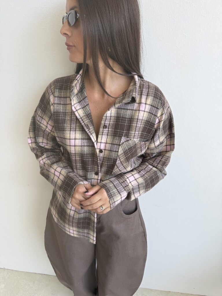 Camicia Dimitri flanella - Rosa 