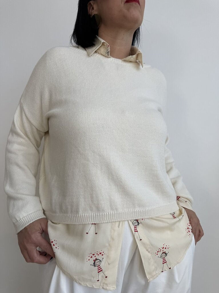 Pull LUISA cotone - Panna 