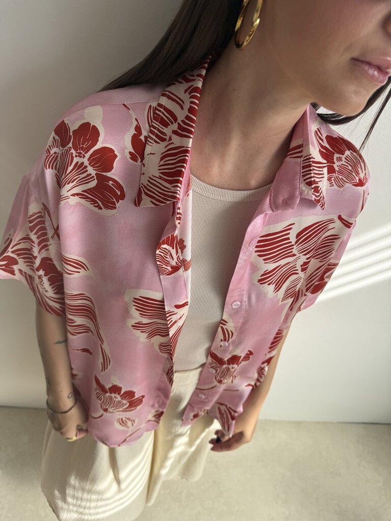 Camicia Satinflower - Rosa 