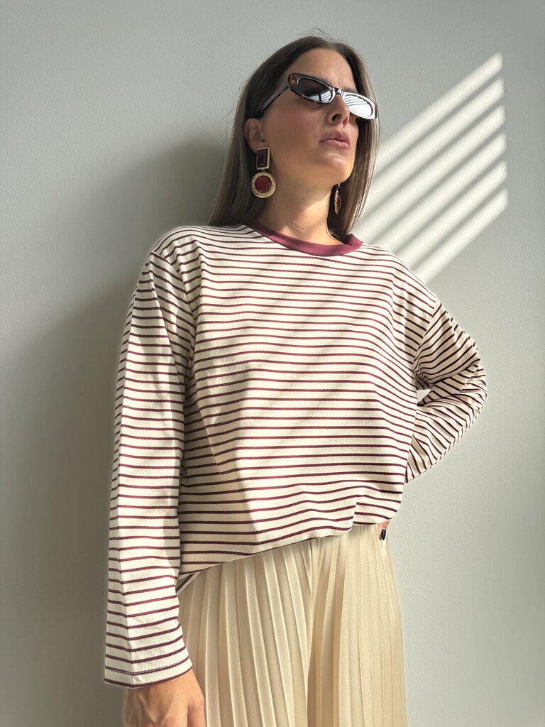 Maglia Fortunata rigolina - Bordeaux 