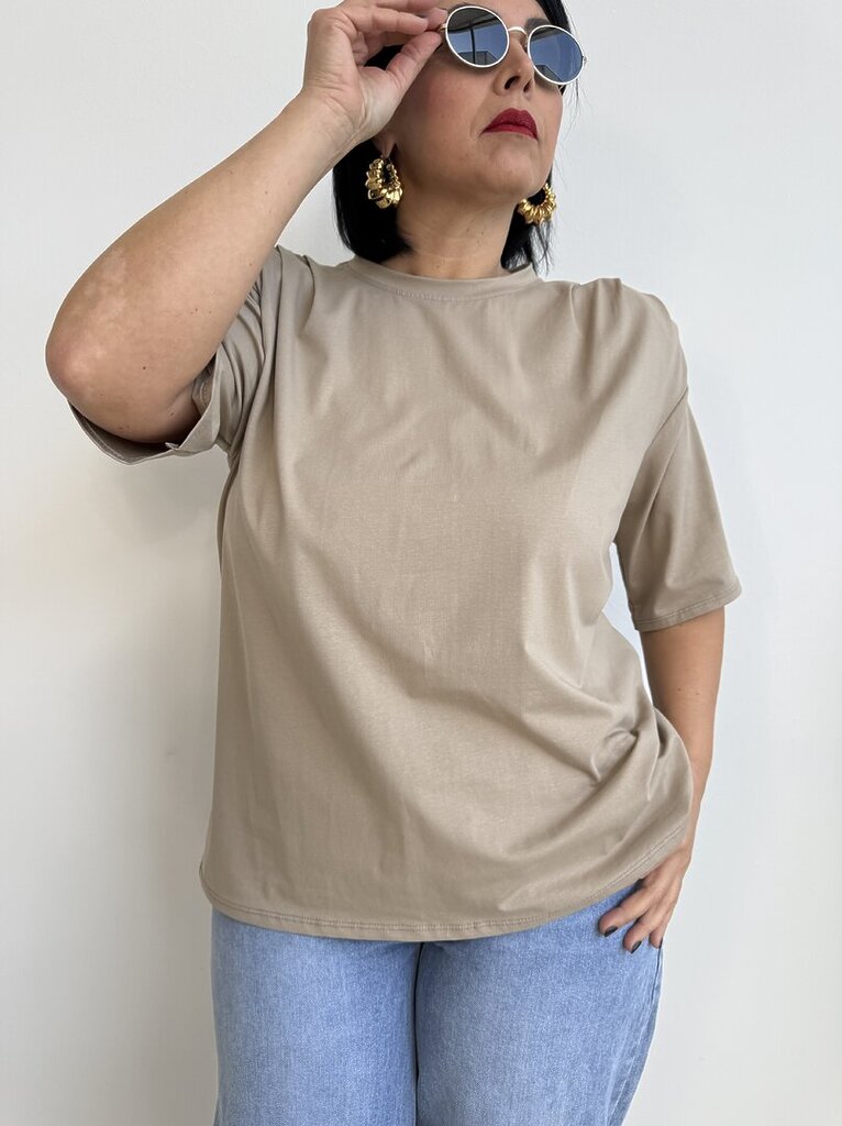 Ts ADELE drappeggio spallina - taupe 