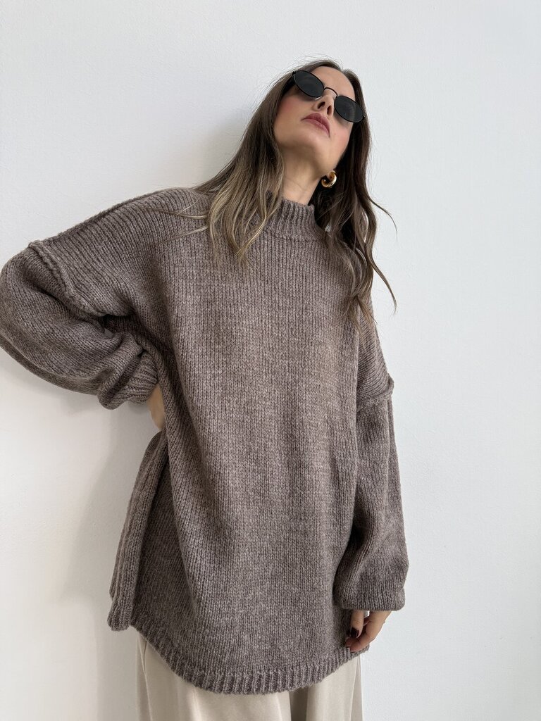 Pull Lucilla mezzo collo - nocciola 