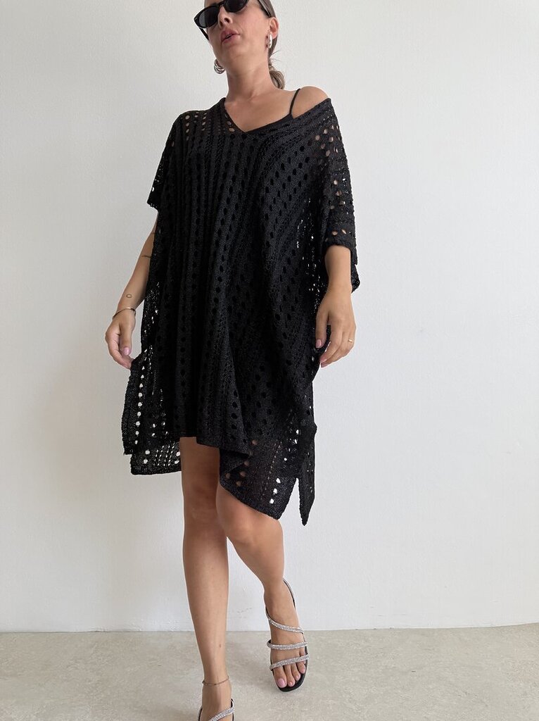 Dress over traforato - Nero 
