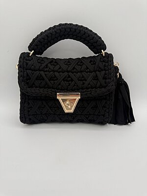 Bag Pretty crochet black