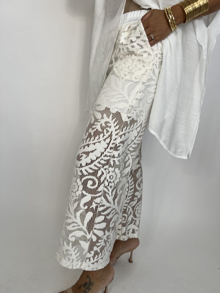 Pantalone pizzo - Bianco 