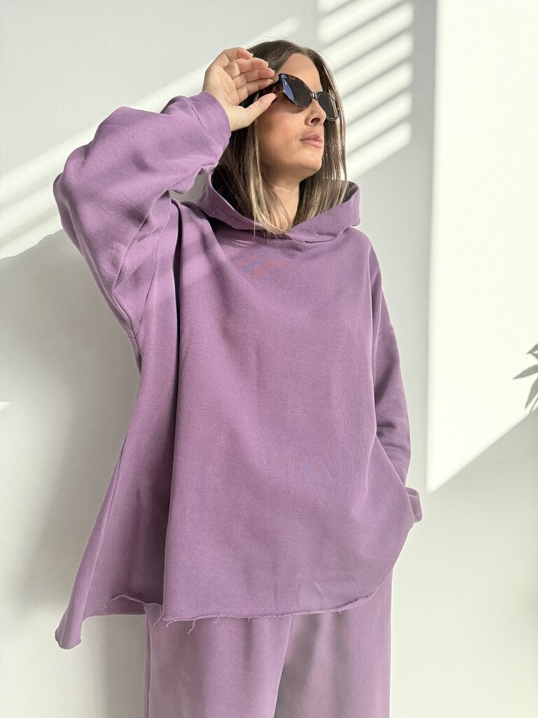 Set felpa cappuccio Ingrid - mirtillo 