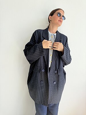 Blazer gessato MORGANA
