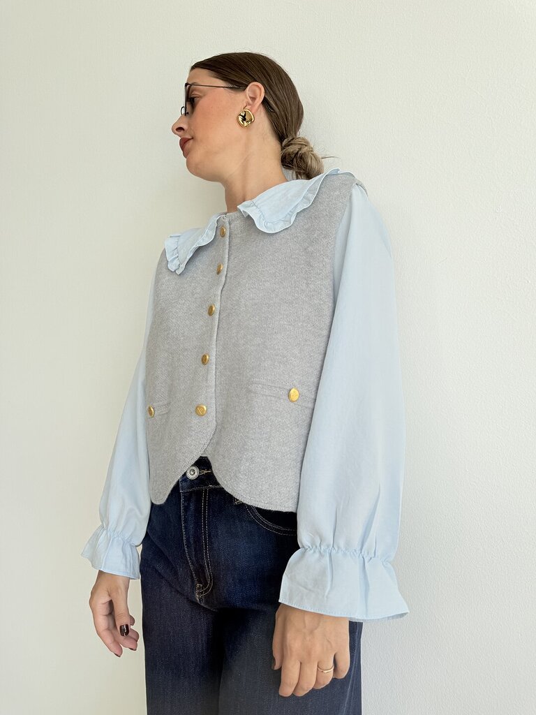 Set Cam Gilet DOROTY - Grigio 