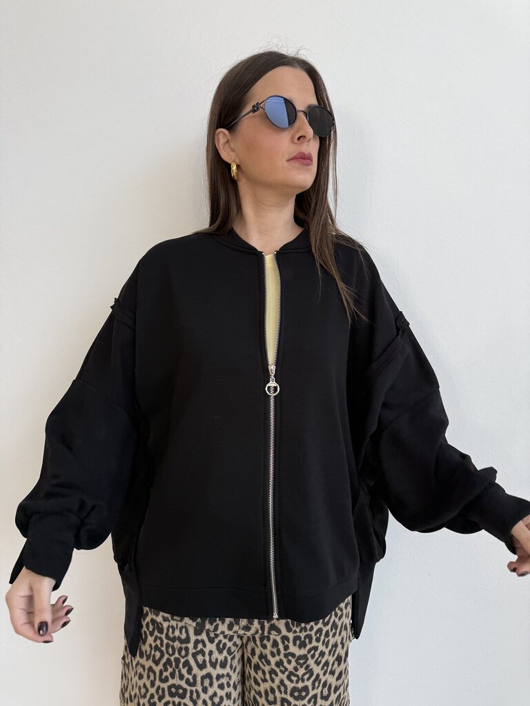 Felpa Mississipi fullzip - Nero 