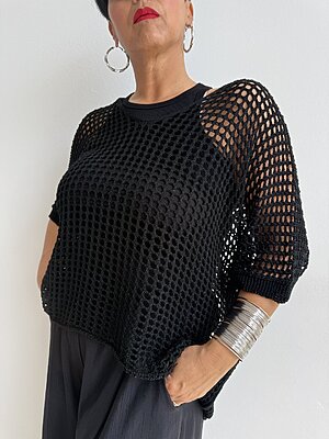 Blusa Lurex traforata