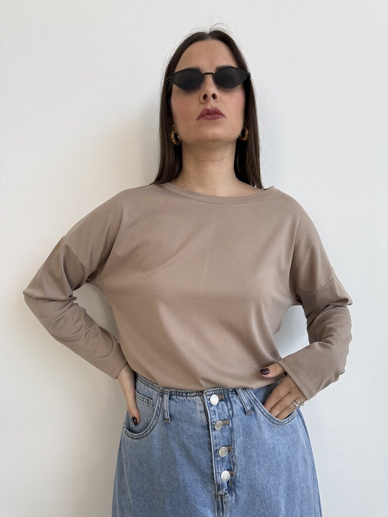 Ts Manatthan m/lunga - nocciola 