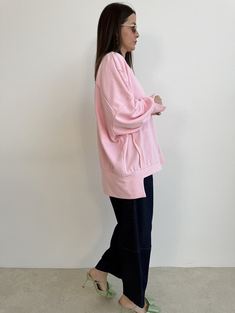 Felpa Mississipi fullzip - Rosa 