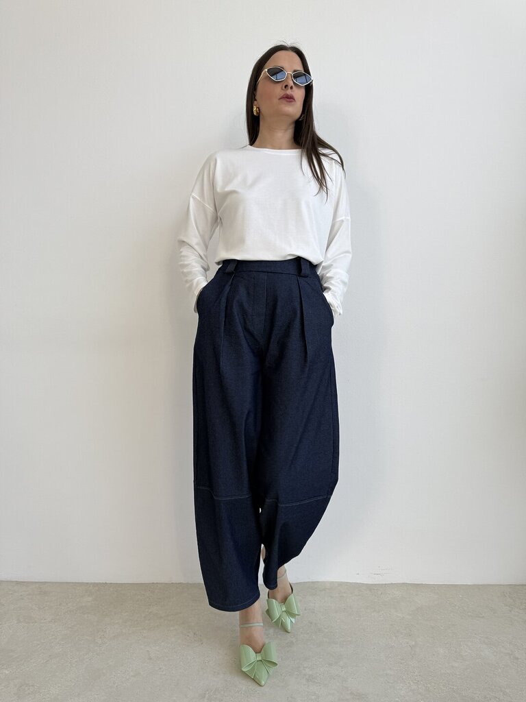 Ts Manatthan m/lunga - Bianco 