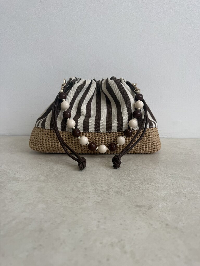 Bag ballstripe brown 