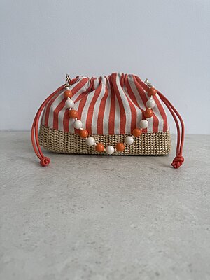 Bag ballstripe orange