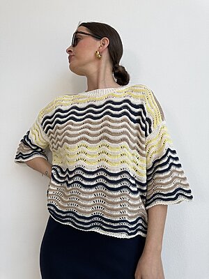 Maglia onda uncinetto