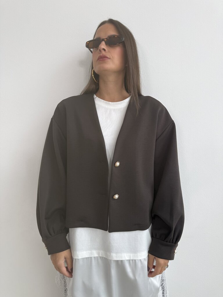 Cardigan GraceKelly - cioccolato 