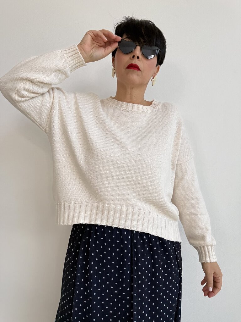 Pull Bares cotton - Avorio 