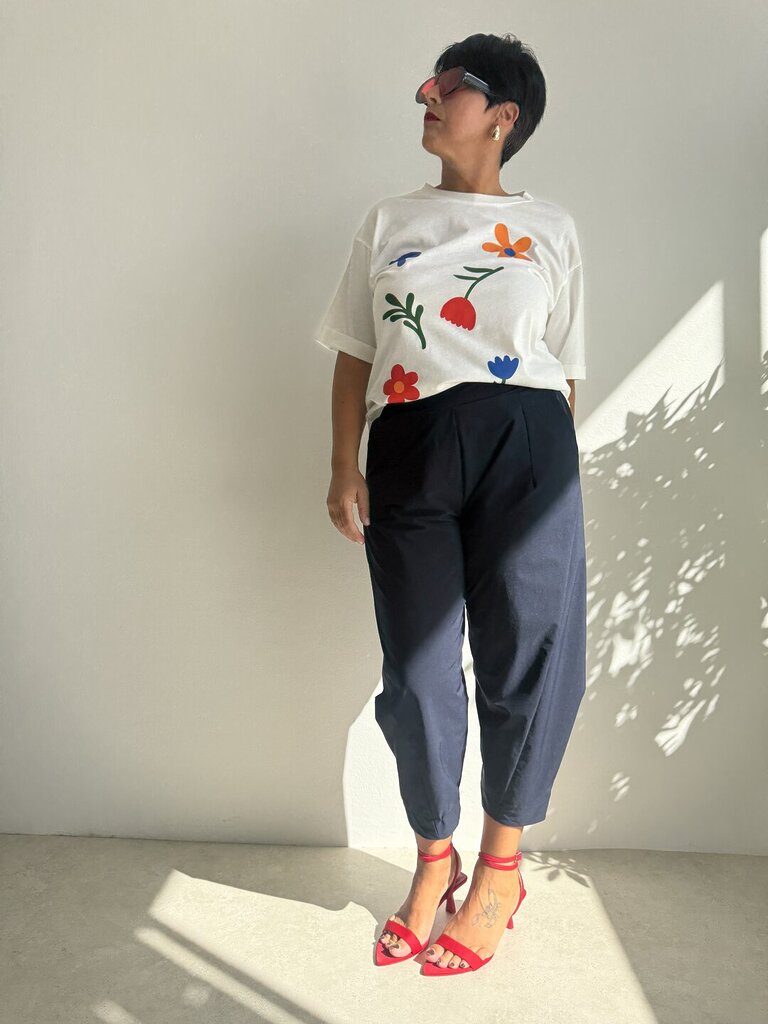 Panta ovetto SUSANNA - dark blue 
