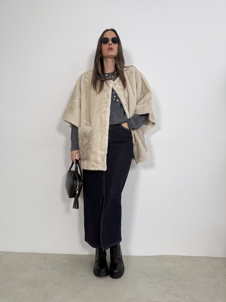 Cappa fur Chamonix - Avorio 