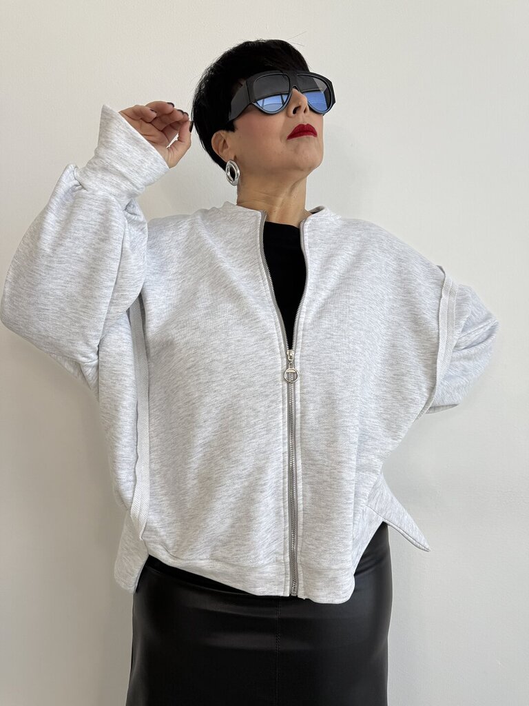 Felpa Mississipi fullzip - Grigio 