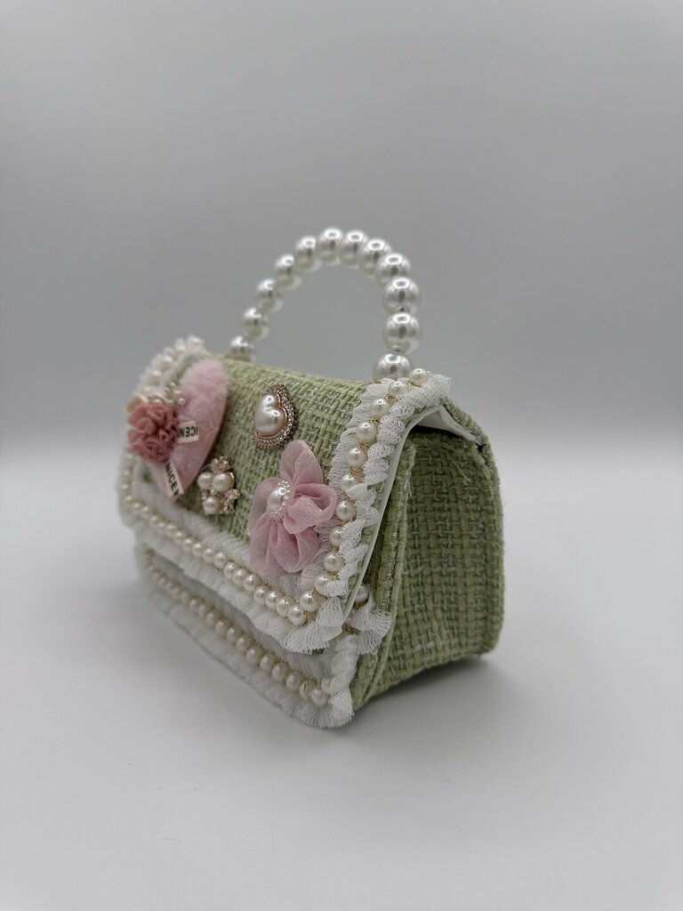 Mini bag tweed pearl - Verde 