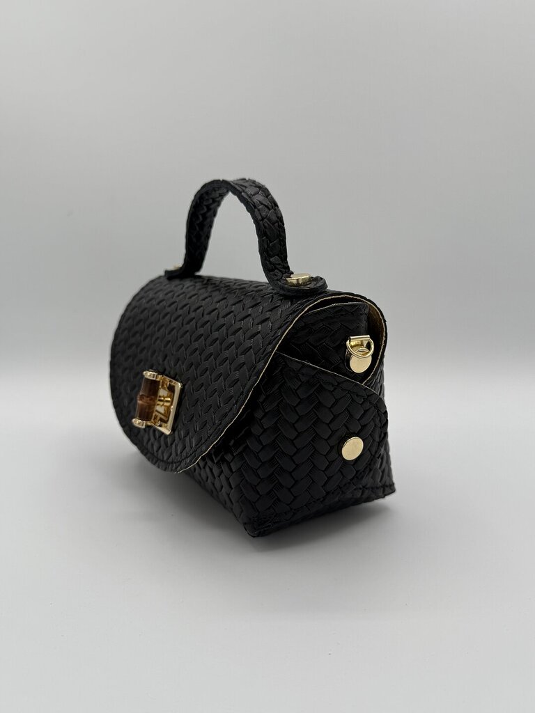 Minibag True intreccio nero 