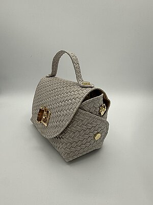 Minibag True intreccio grigio