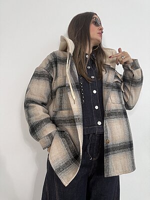 Giacca Olivia scacco