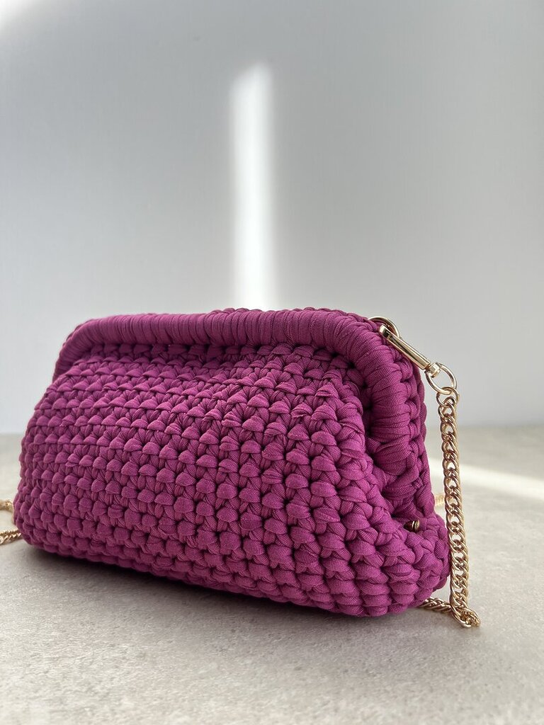 Borsa Crochet Clutch orchidea 