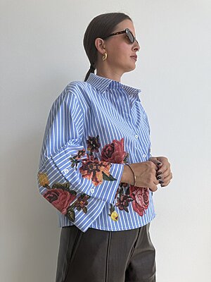 Camicia bacchetto flowers