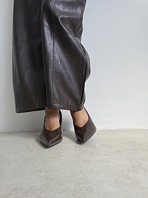 Decolleté Croco brown