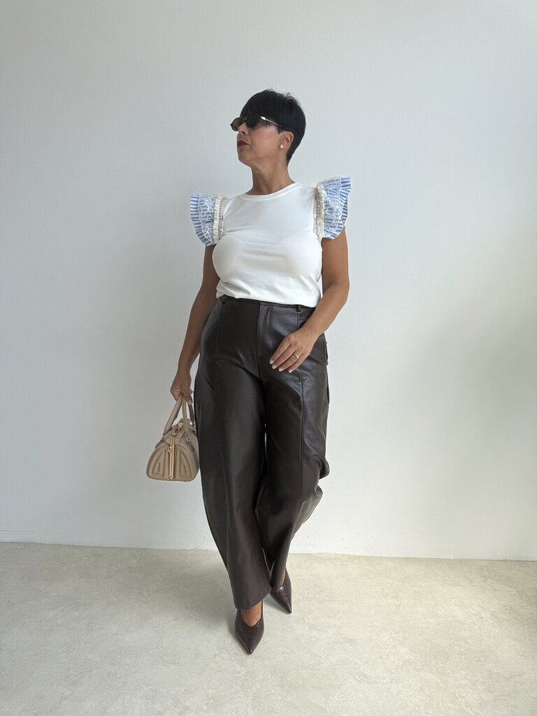 Panta Eleven ecopelle - cioccolato, L 