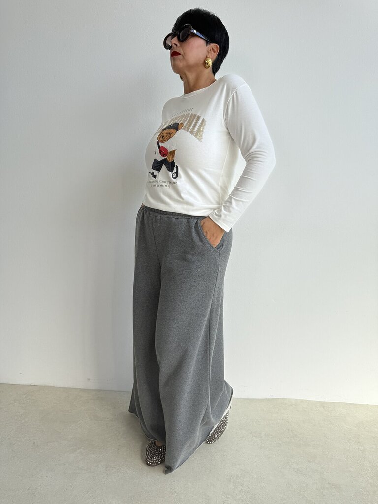 Set panta palazzo Ingrid - Grigio 