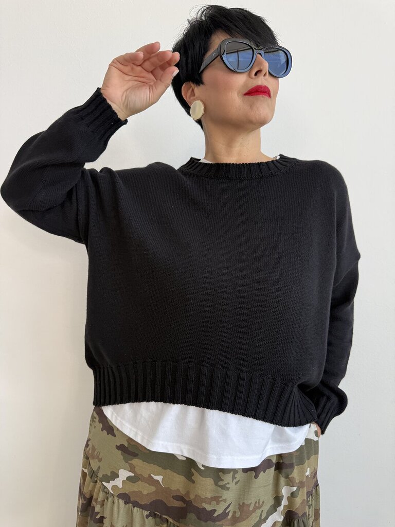 Pull Bares cotton - Nero 