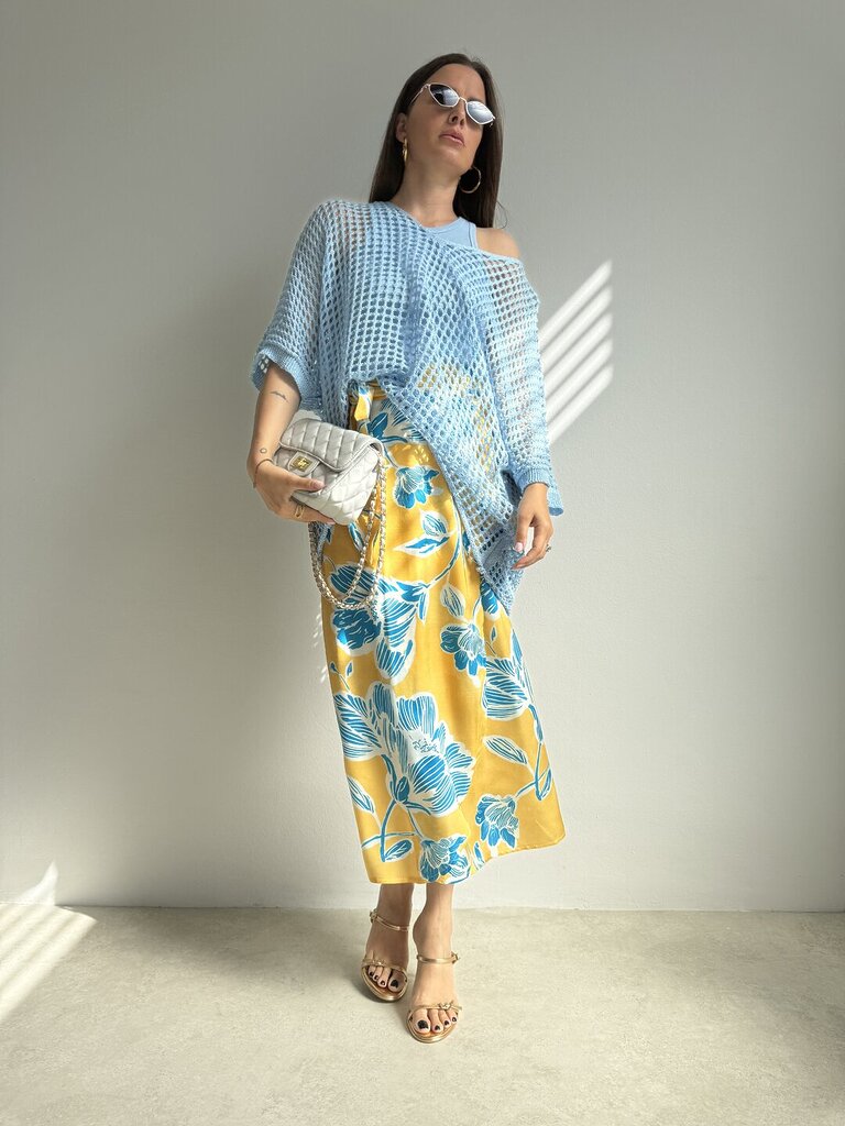 Gonna Satinflower pareo - Giallo Ocra 