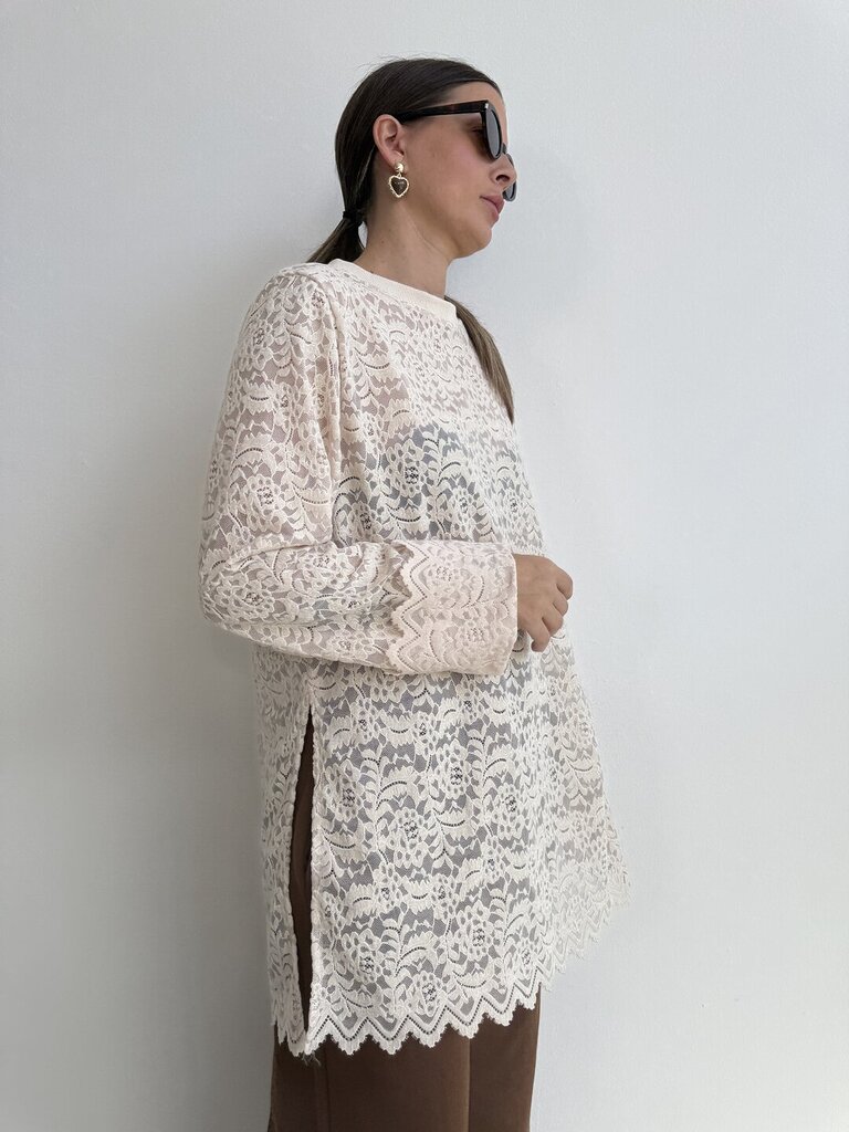 Maglia pizzo - Avorio 