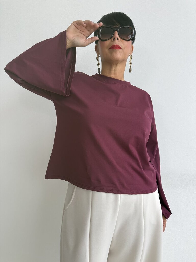 Tshirt Kira - Bordeaux 