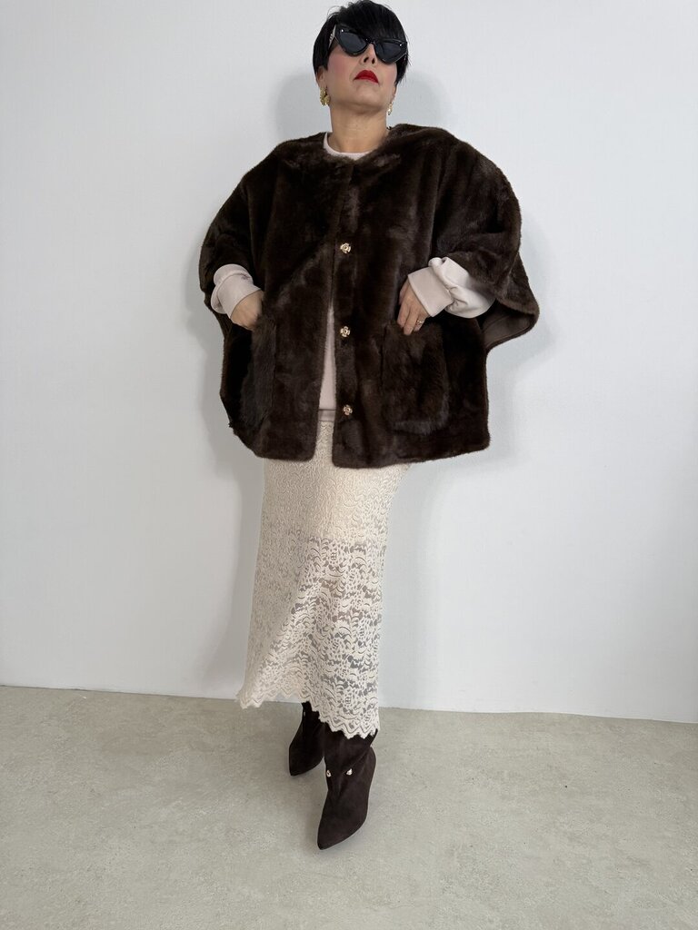 Cappa fur Chamonix - Marrone 