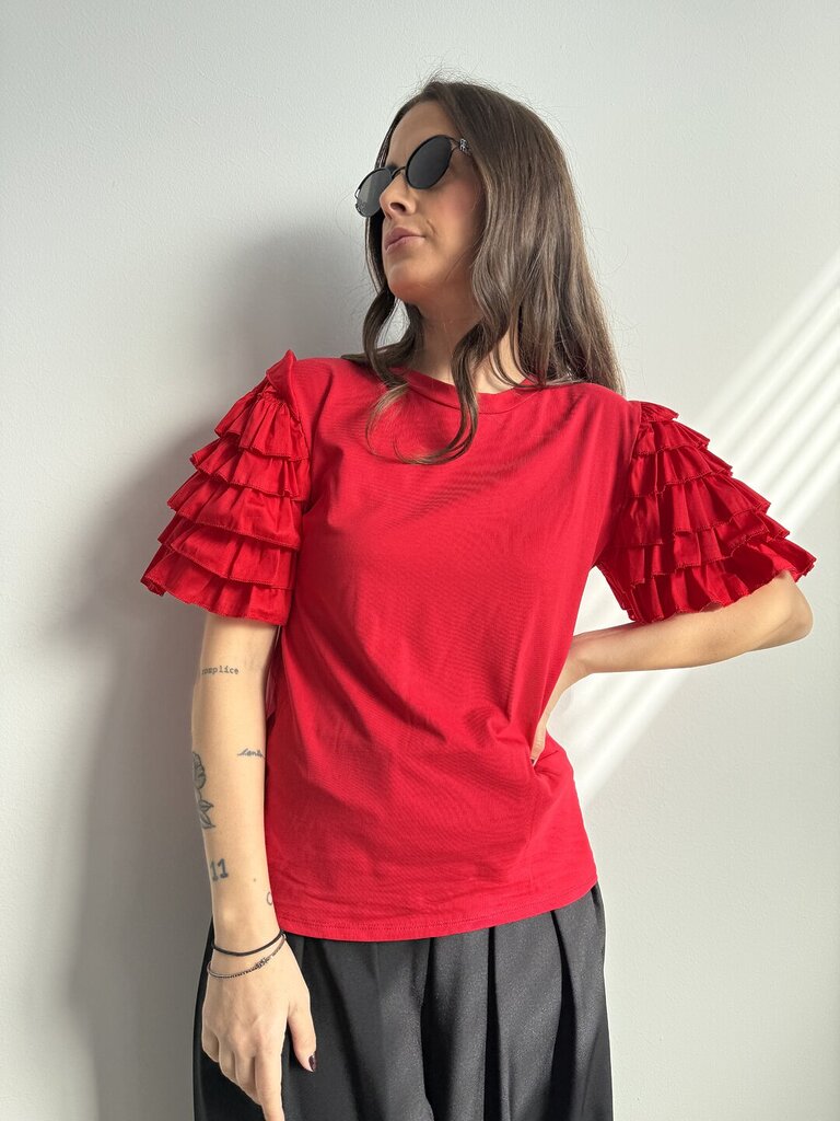 Ts mille rouches manica - Rosso 