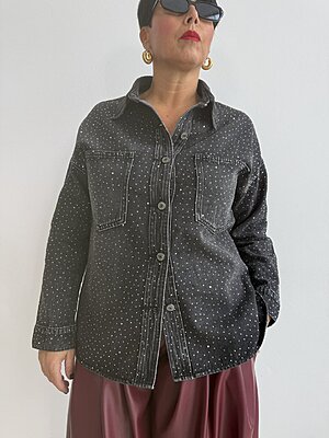 Camicia Grey denim strass