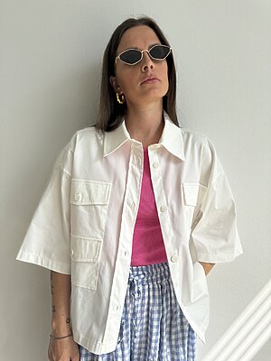 Camicia crop Icewhite